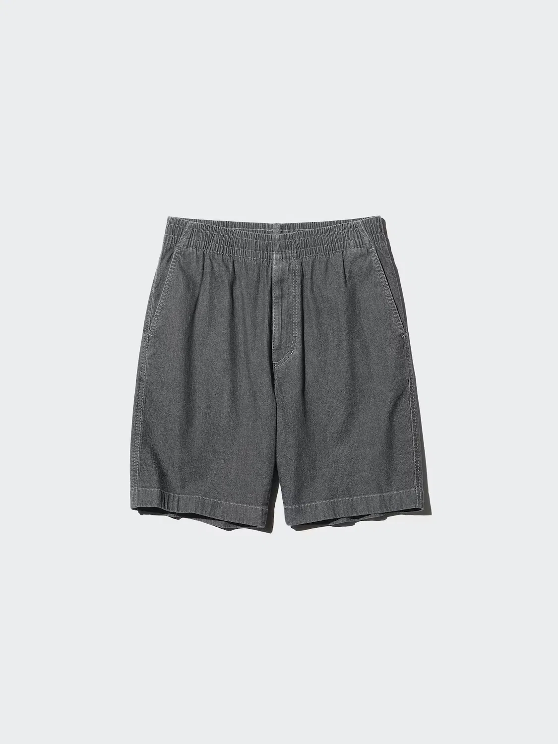 Шорты Uniqlo, джинсовые, темно-серый