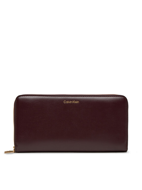 

Большой женский кошелек Ck Large Zip Around LV04F1093G Calvin Klein, красный