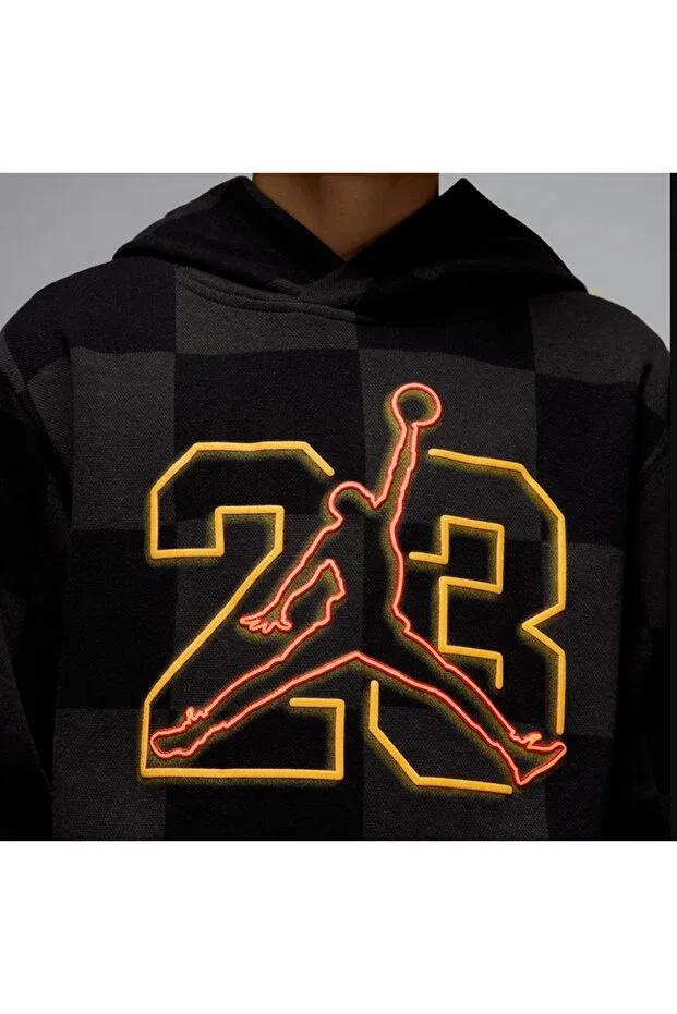Детская толстовка для мальчиков хлопковая Jordan jdb mj deep dish po hoddie Nike, 023 — фото 4