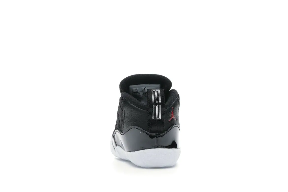 Детский пинеток-кроссовок Air Jordan 11 Crib Bootie 72-10 (I) Jordan, Black/Varsity Red-White — фото 4