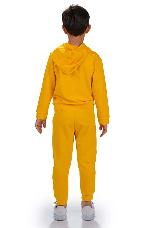 Детский спортивный костюм с вышивкой Adventure Minikadam, Yellow — фото 2
