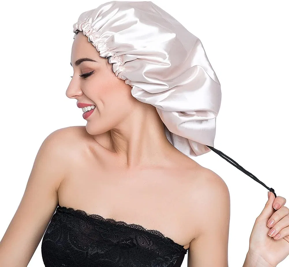Шапочка для душа ELIHAIR, двойной слой, XL, серый — фото 4