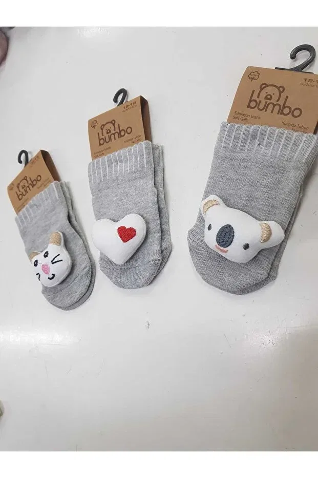 Детские носки для новорожденных хлопковые Babette Socks Baby By Bumbo, Gray — фото 2