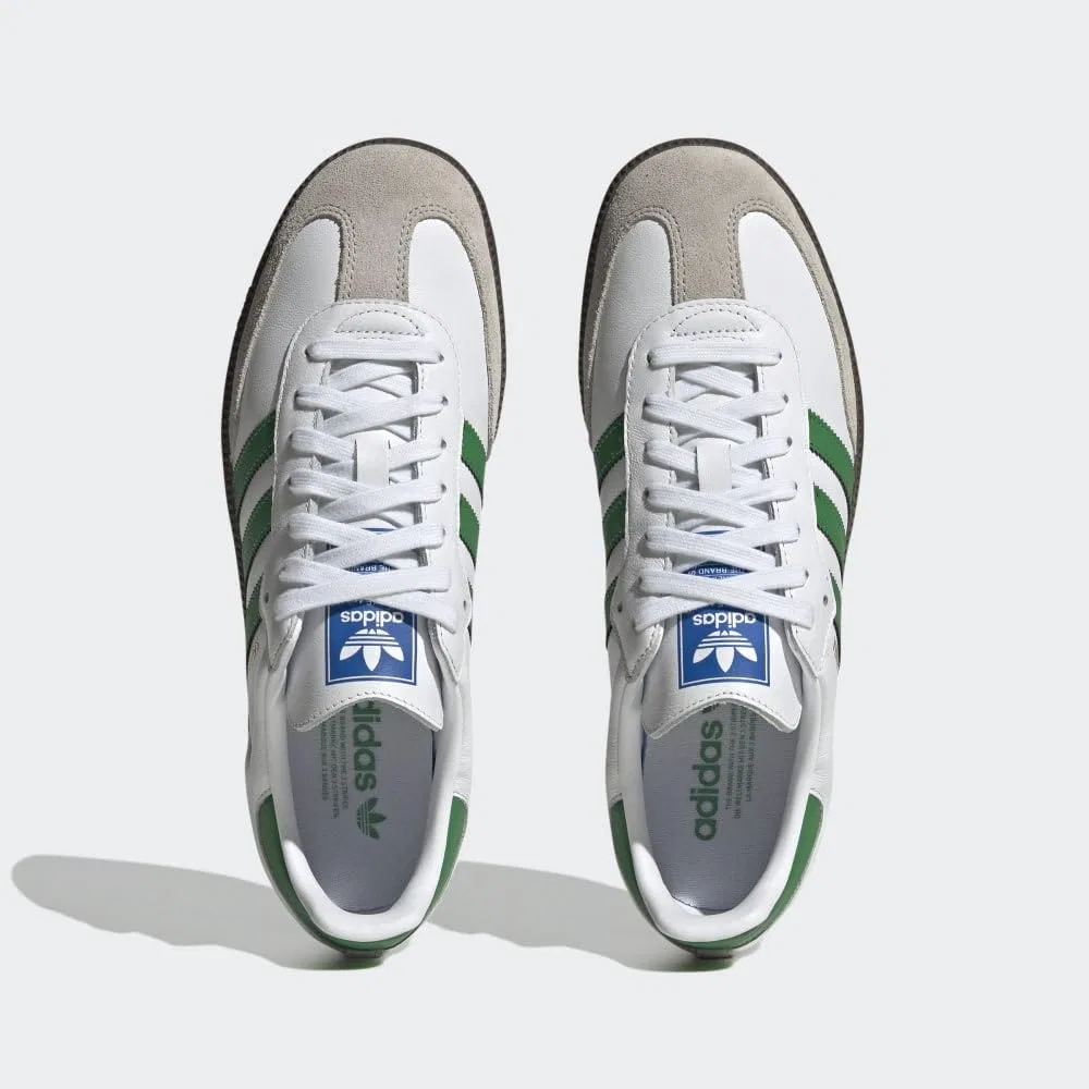 Детские кроссовки для мальчиков с принтом Samba Adidas, Footwear White Green Color Supplier — фото 4