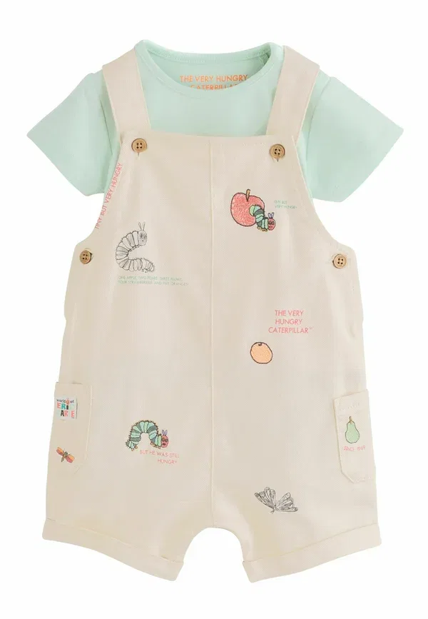 Комплект боди и комбинезон, хлопок с эластаном, Regular fit The Very Hungry Caterpillar Next, neutral, нейтральный