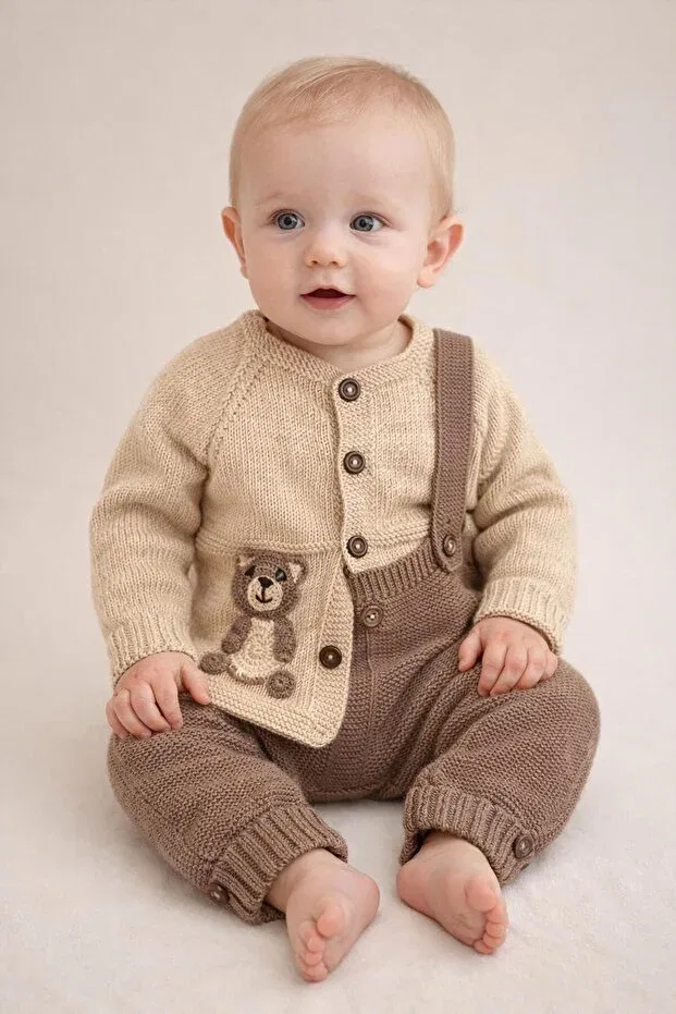 Детский кардиган для девочек хлопковый Ar, Beige