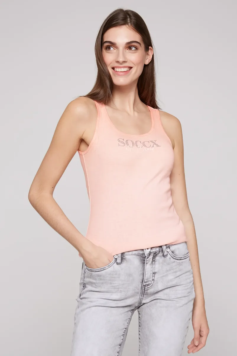 

Майка SOCCX, хлопок, цвет Peach Pearl
