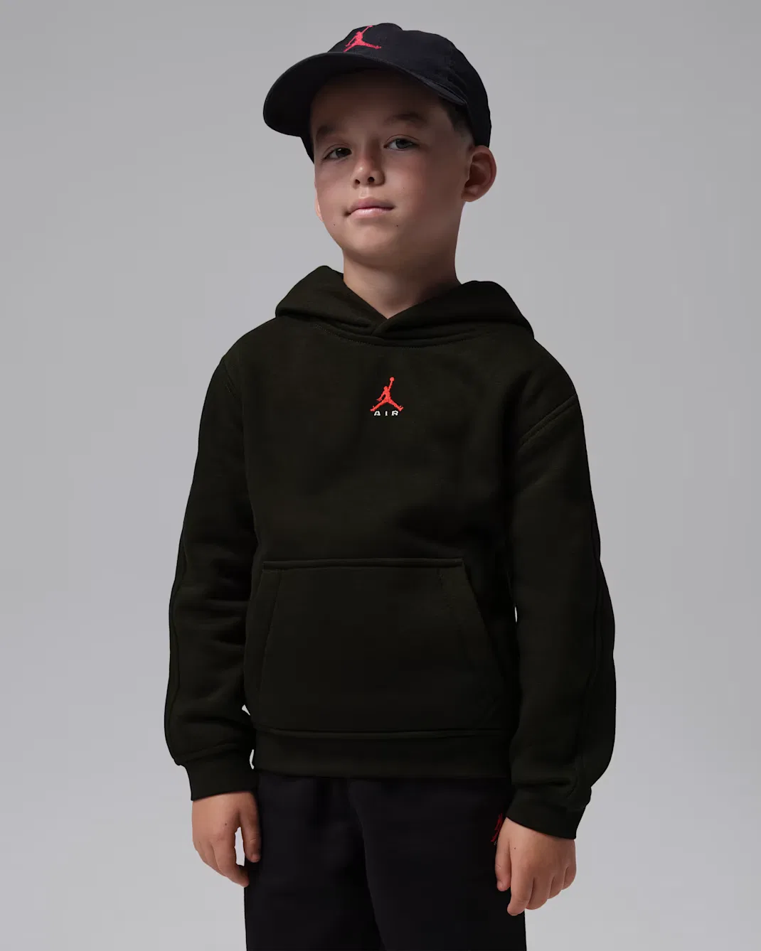 Детская толстовка с капюшоном Jordan Brooklyn Fleece, Black