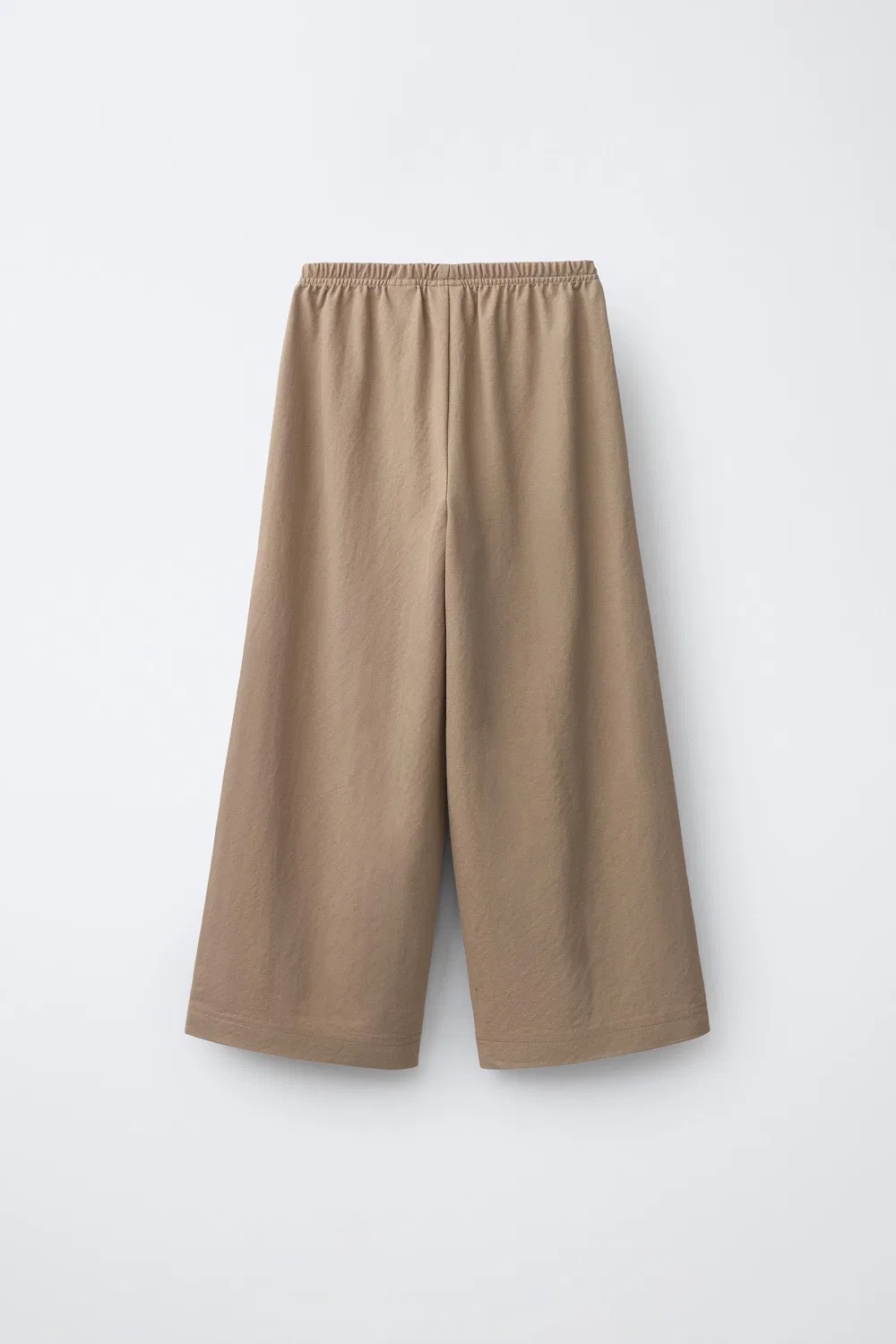 Свободные широкие брюки ZARA, Light Camel — фото 2
