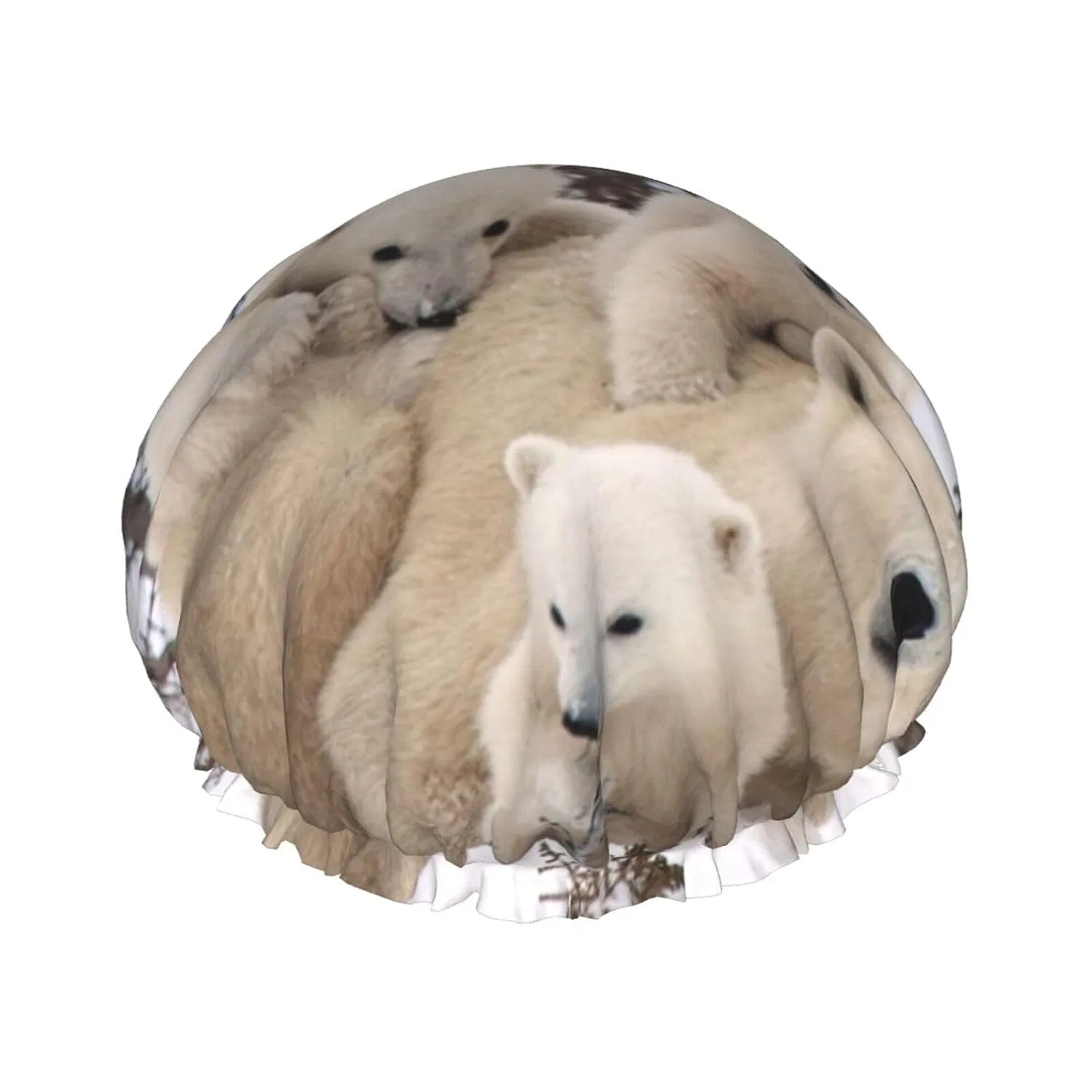 Шапочка для душа Polar Bear, Oudrspo, 27 см, Black