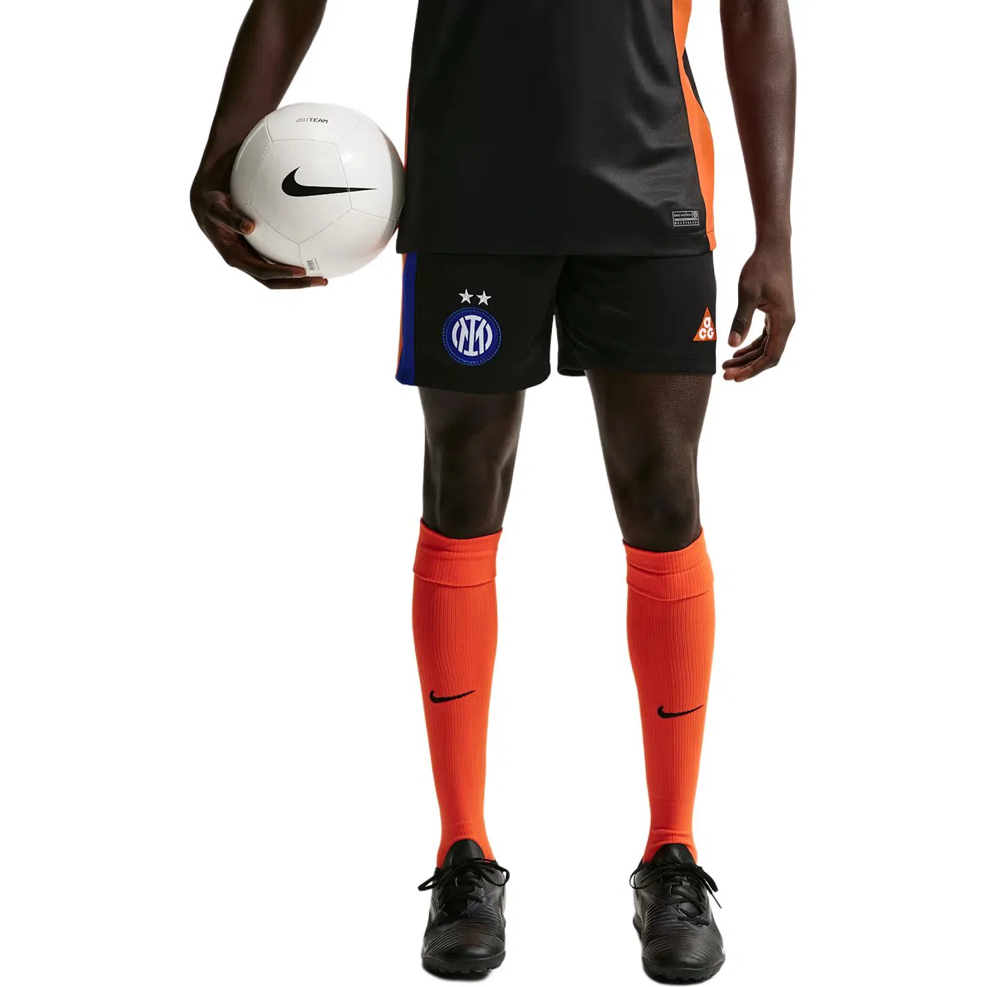 Мужские шорты Dri-FIT Inter Milan 2026 Stadium SE Nike, Black/Safety Orange — фото 3
