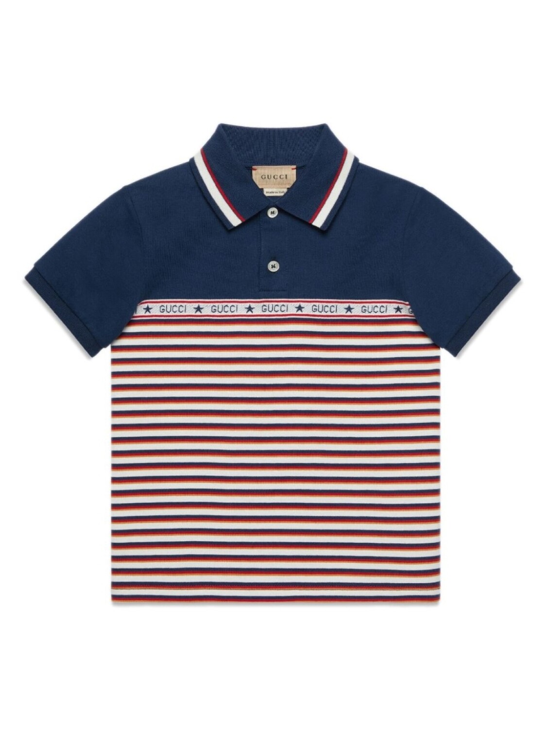 

Рубашка поло с логотипом Gucci Kids, красный