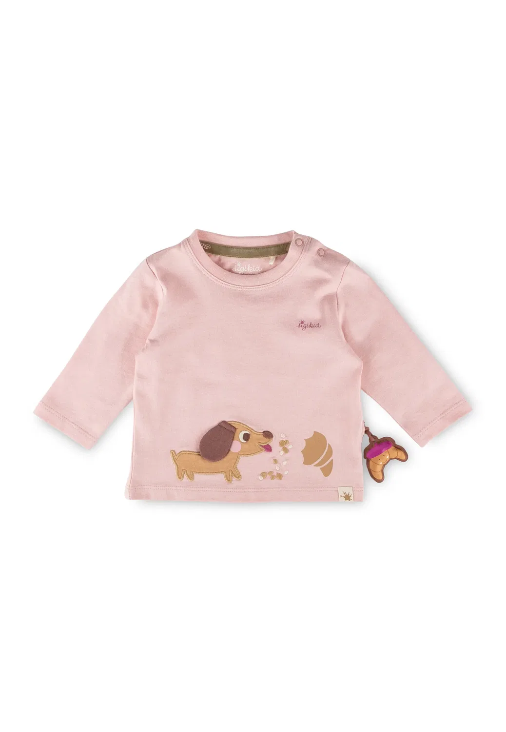 Лонгслив с длинным рукавом Petit Croissant Sigikid, розовый