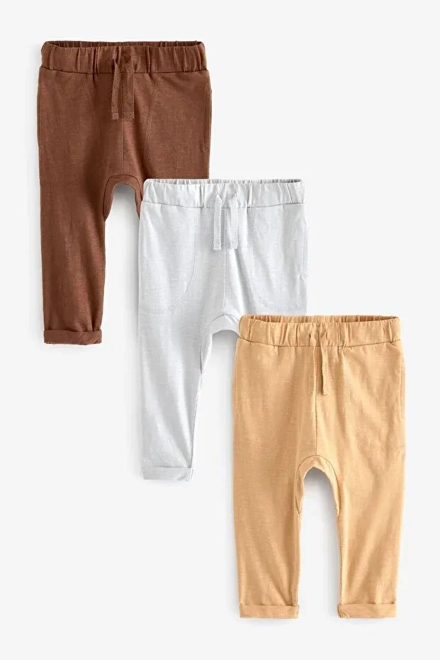Детский спортивный комплект из 3 предметов 100% хлопок Next Baby, Nude Color