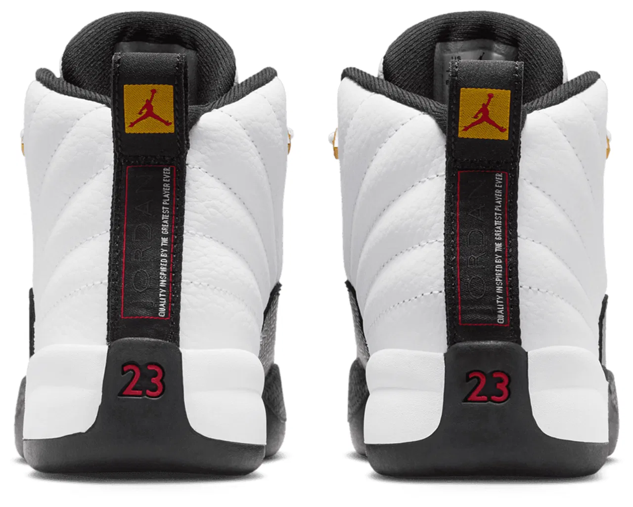 Баскетбольные кроссовки для мальчиков Retro 12 Jordan, цвет White/Black/Taxi — фото 3