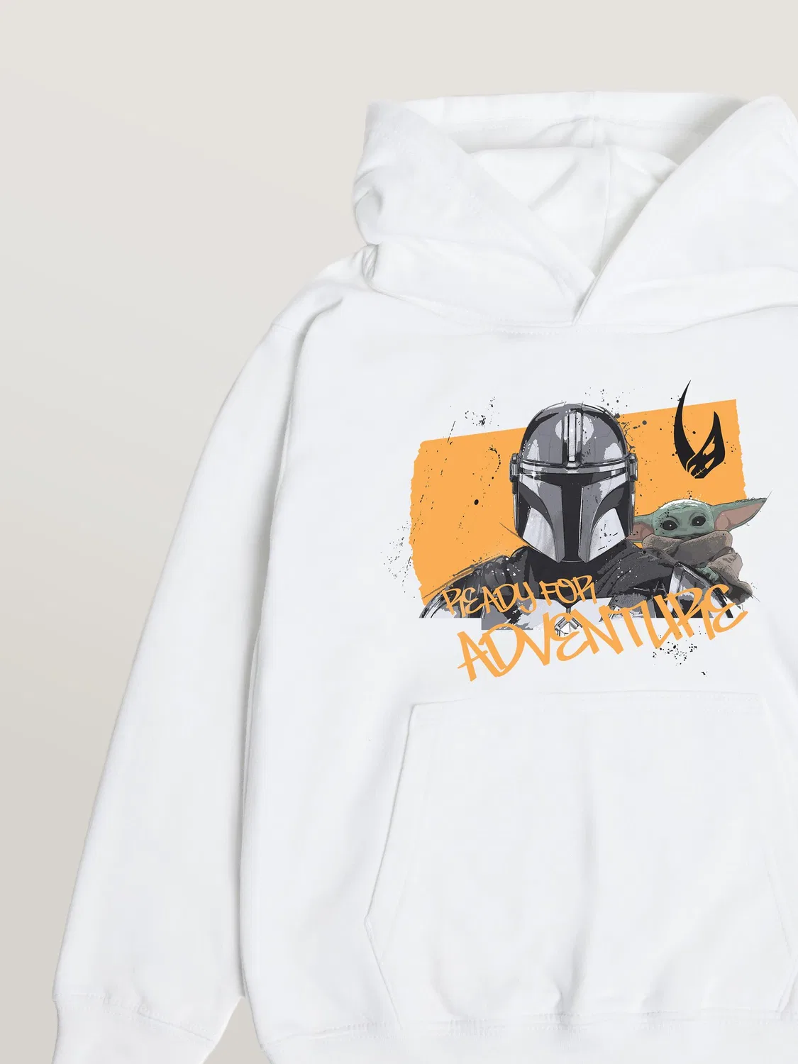 Худи Star Wars Mandalorian & Grogu Adventure Rags & Rascals, белый — фото 2