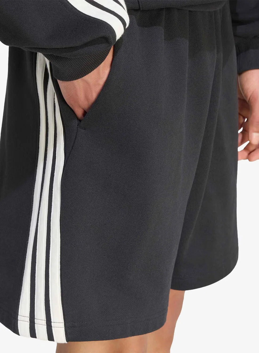 Шорты с 3 полосками 7" 3-stripes essential Adidas, черный — фото 3
