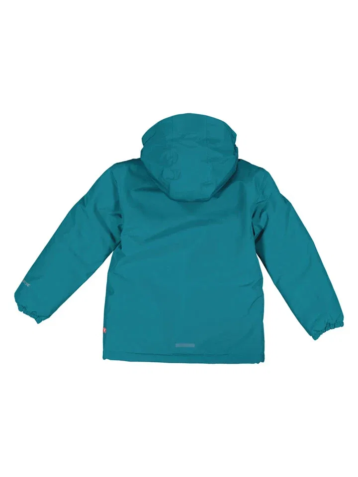 Куртка зимняя с капюшоном Bergland Jack Wolfskin, бирюзовый — фото 2