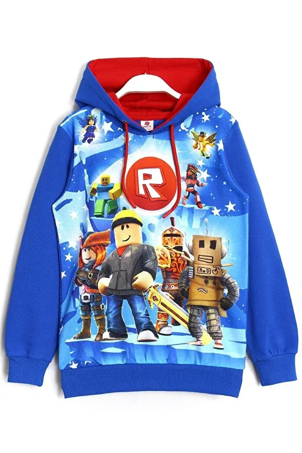 Детское худи для мальчиков с принтом 3D Roblox Game Brushed Fabric Dobakids, Saks