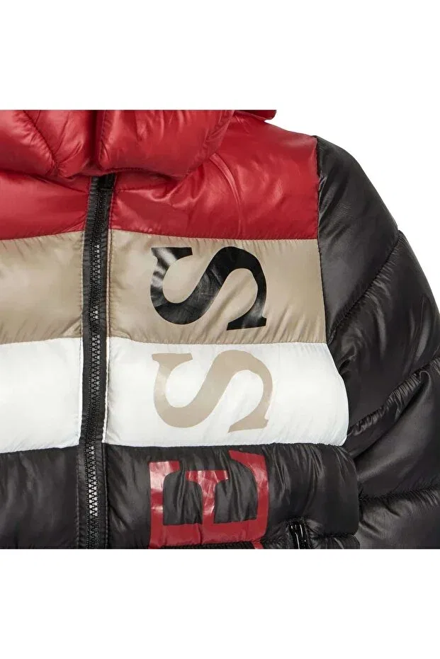 Детская куртка для девочек с длинным рукавом Hooded padded ls puff Guess, Multicolor — фото 4