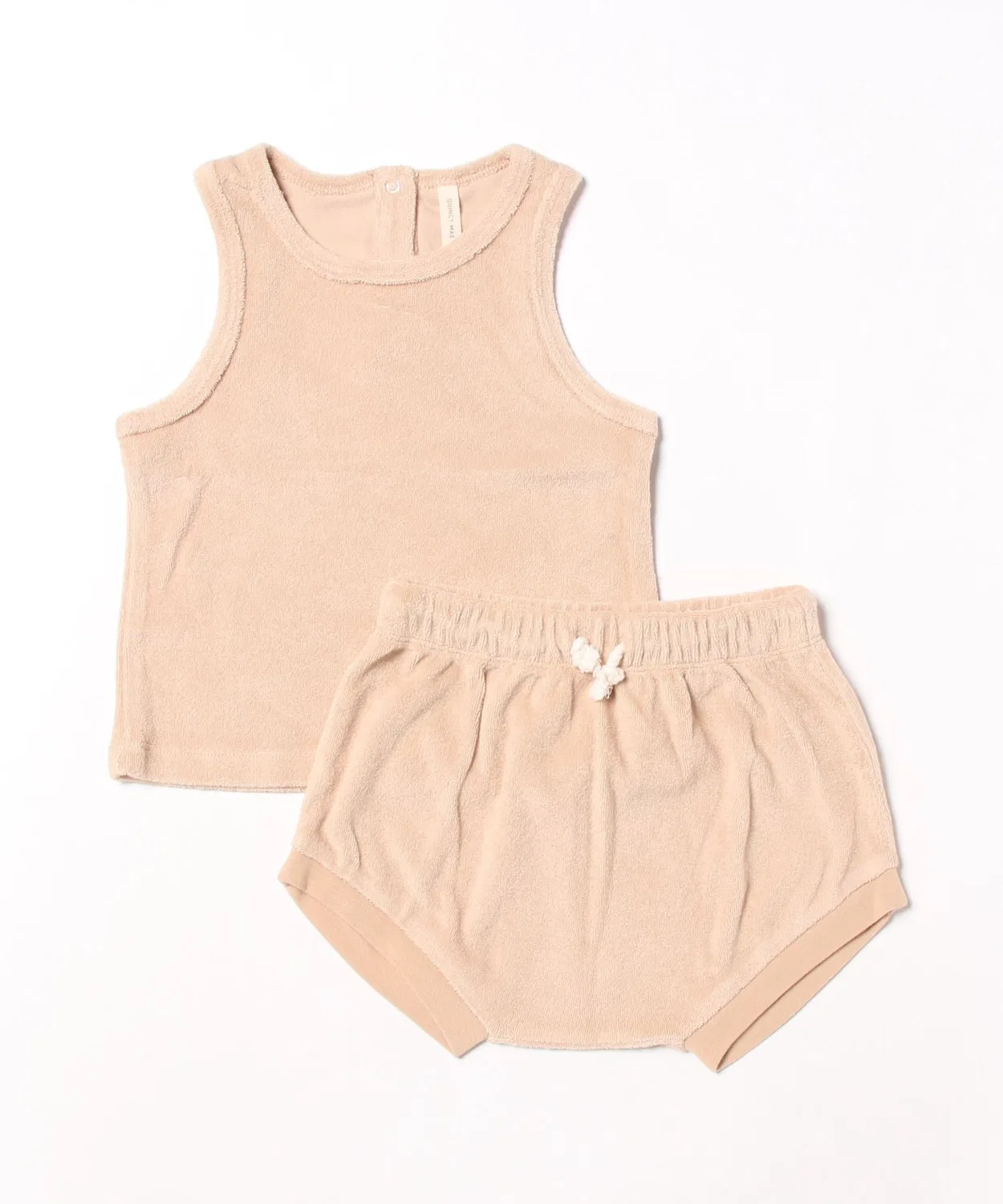 Детский комплект майки и шорт из органического хлопка Quincy Mae, Blush