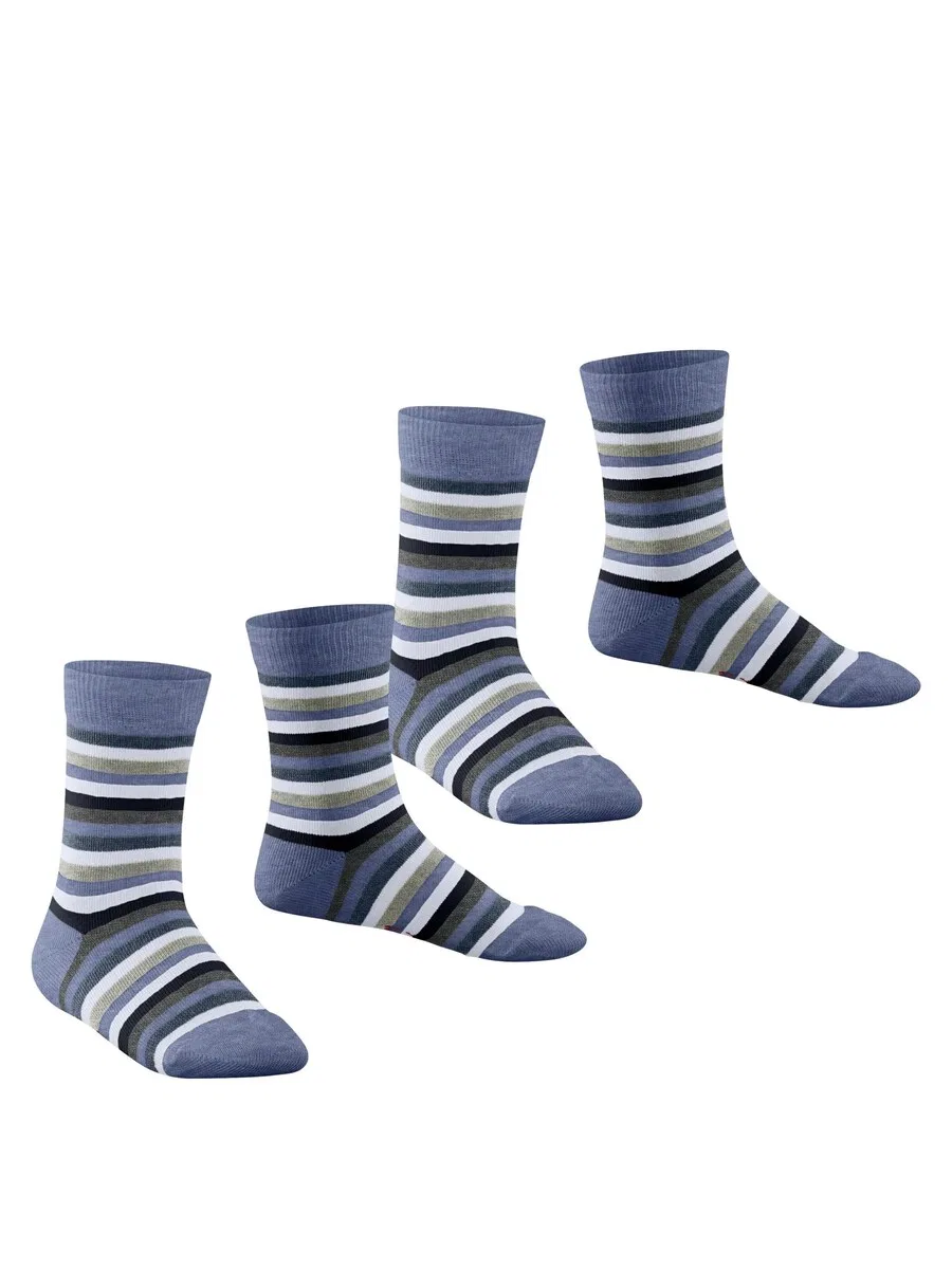 Носки ESPRIT 'Playful Stripe 2-Pack' в цвете "синий деним" — фото 3
