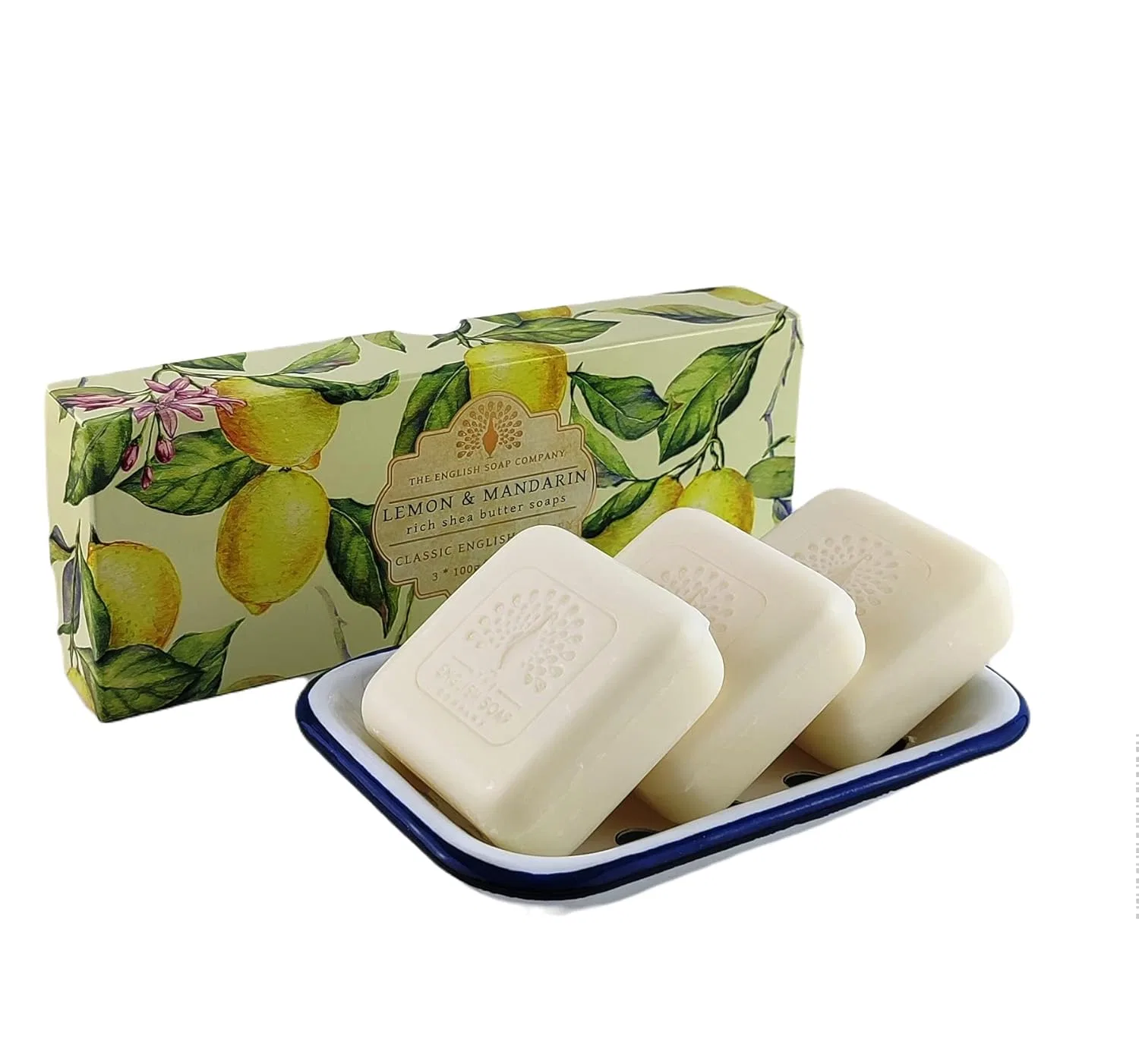 Набор подарочного мыла «Lemon & Mandarin» 3 x 100 г The English Soap Company — фото 3