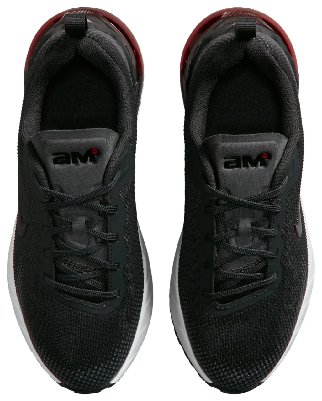 Детские кроссовки для мальчиков с воздушной подушкой Air Max Phoenix Nike, Anthracite Black University Red — фото 4