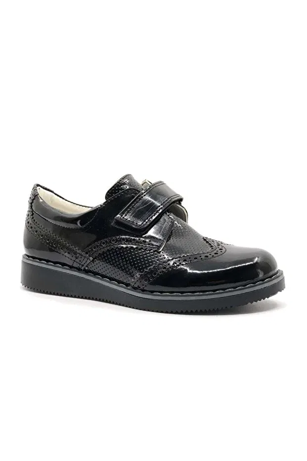 Детские туфли для мальчиков Oxford на шнуровке Kids Club Shoes, Black