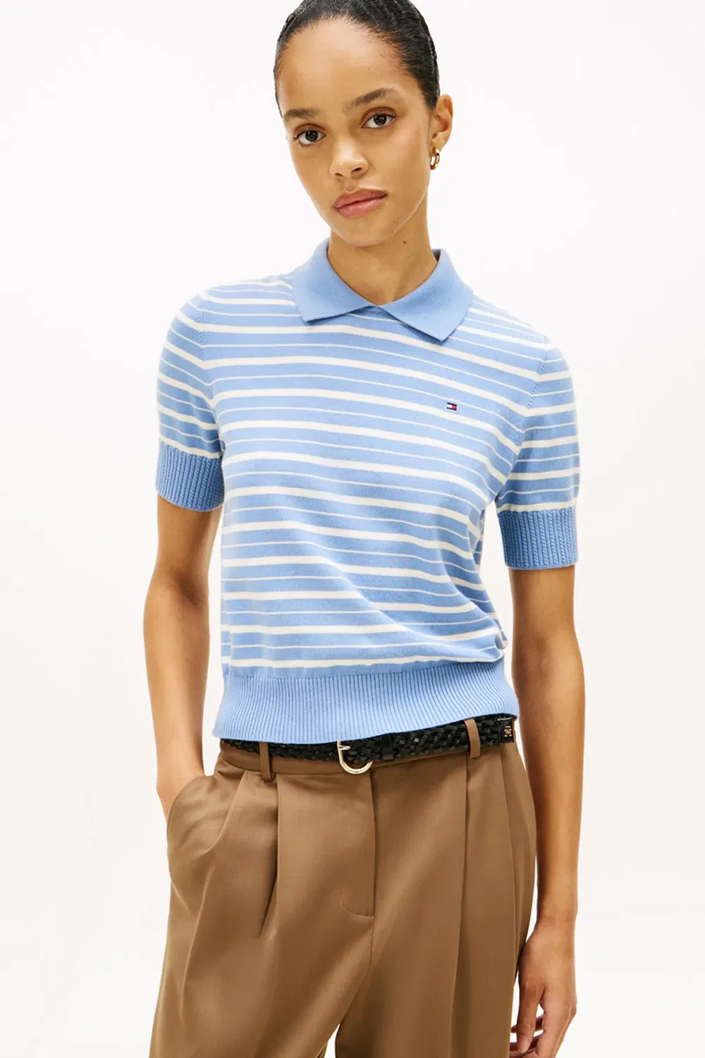 Свитшот с полосками Stripe GG Polo S/S Tommy Hilfiger, Blue