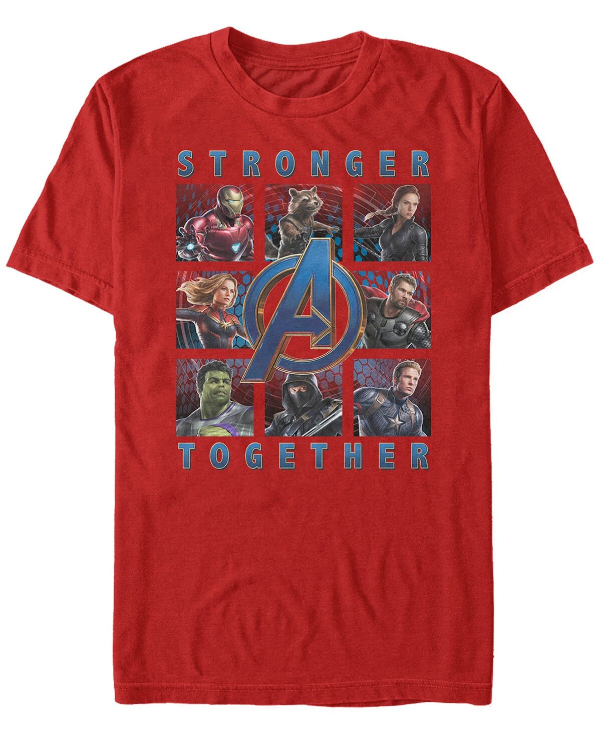 

Коробки marvel men's avengers endgame stronger together boxes, футболка с коротким рукавом Fifth Sun, красный