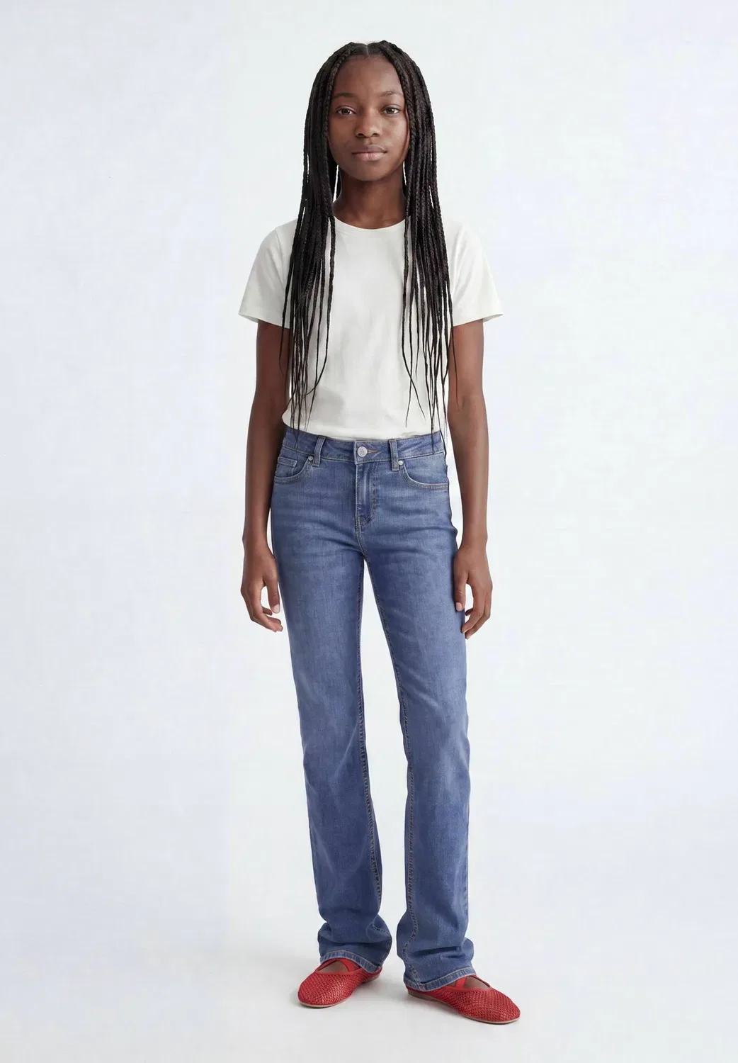 Джинсы зауженного кроя jxnice sl-str c8220 jeans dnm grl bn slim fit jeans girls - прямые джинсы Jjxx, Blue Denim