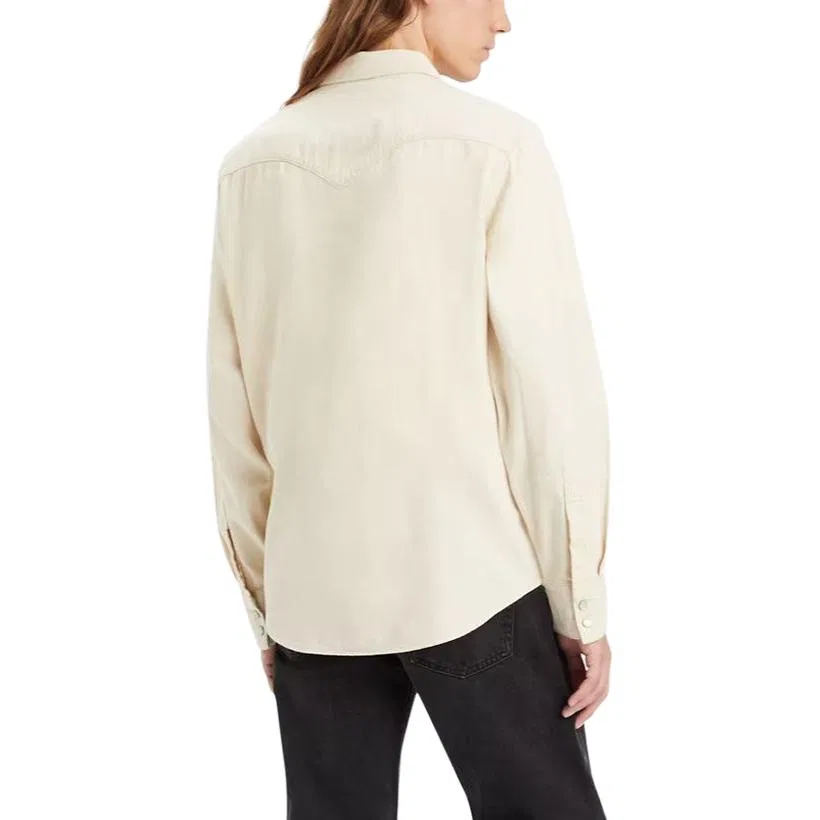 Levis Мужская рубашка Levi's Barstow Western Button Shirt, Ecru — фото 3