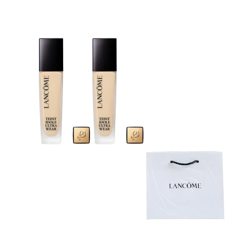 Женский тональный крем с высоким SPF, модель New Long Lasting Makeup Liquid Foundation, LANCOME, #PO-01 Ivory White 30ml*2