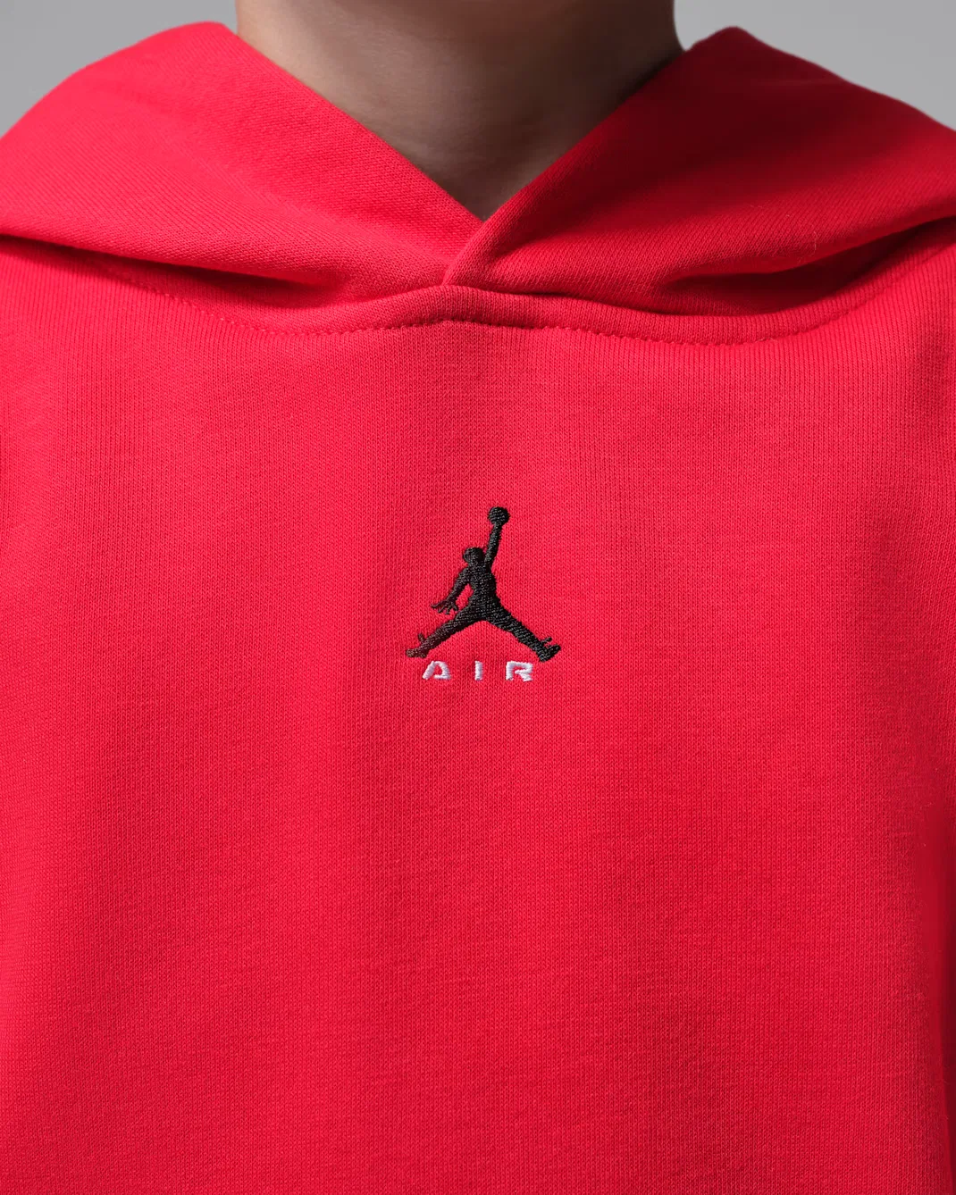 Детская толстовка с капюшоном Jordan Brooklyn Fleece, University Red — фото 4