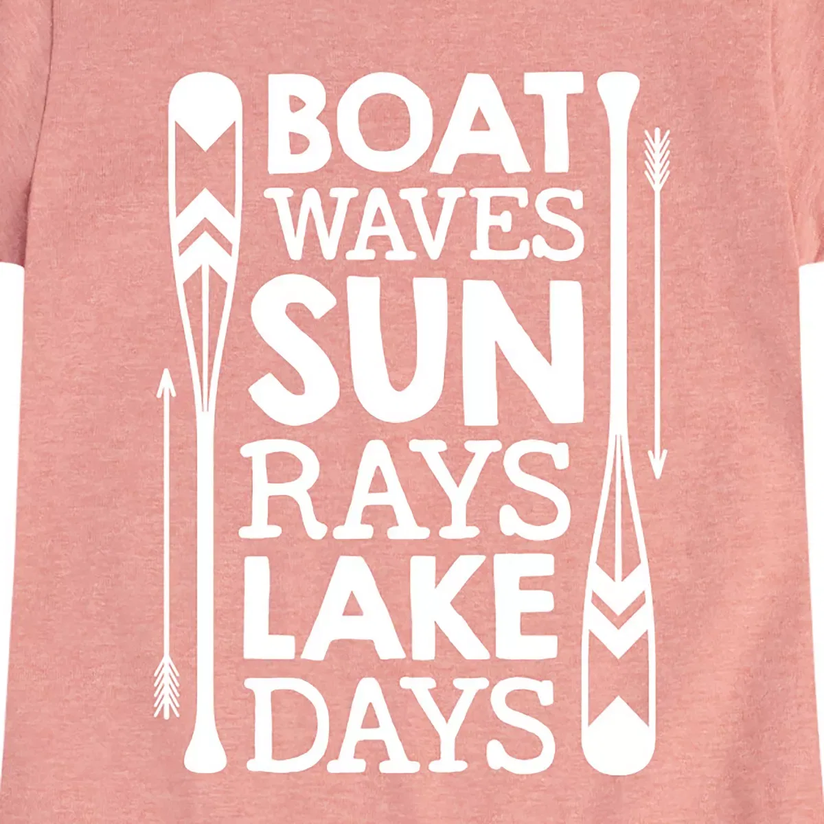 Детское платье-футболка для девочек с принтом Lake Days Quote Instant Message, Heather Navy — фото 2