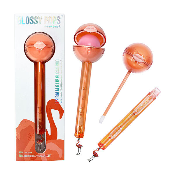 

Glossy Pops Novelty Бальзам и блеск для губ I See Flamingo, 1 шт.