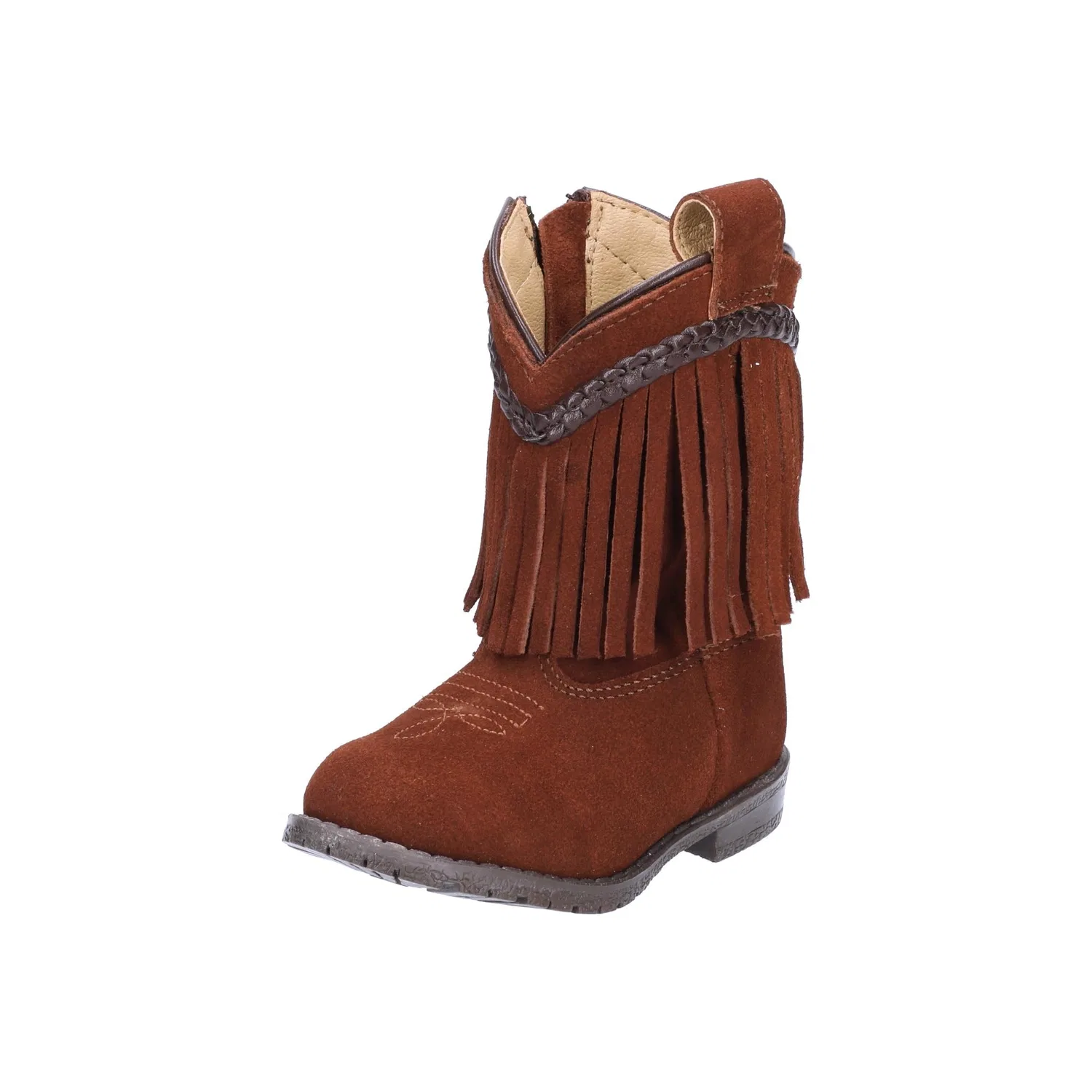 Детские ковбойские сапоги для девочек с бахромой Smoky Mountain Boots, Tan