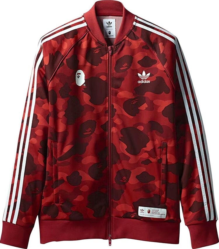 

Топ adidas x BAPE adicolor Track Top 'Raw Red', красный
