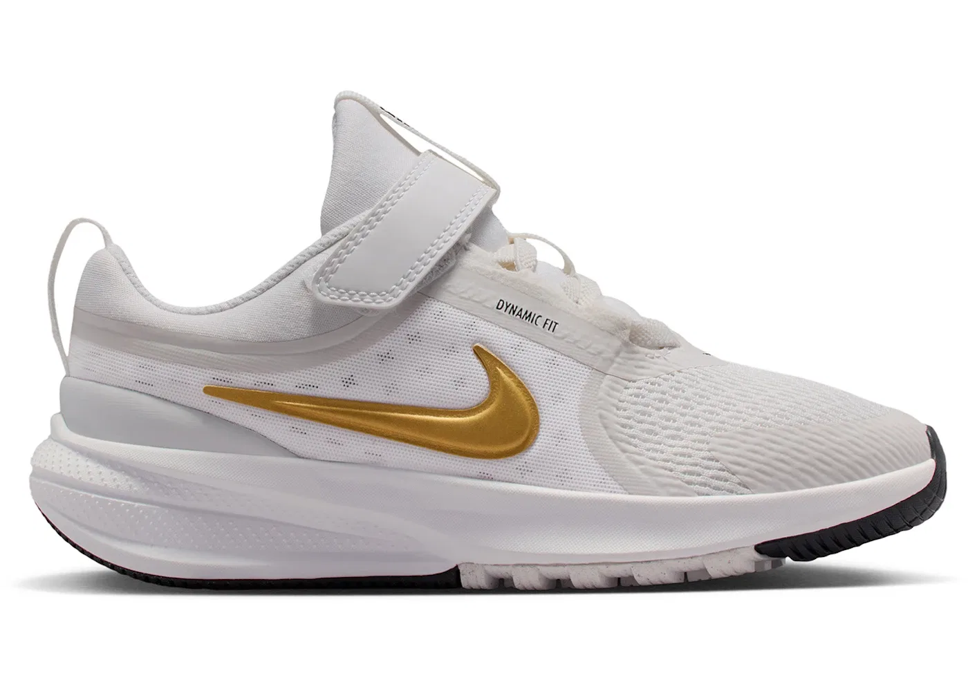 Детские кроссовки для бега с принтом Nike Star Runner 5 Nike, Platinum Tint/Black/Metallic Gold