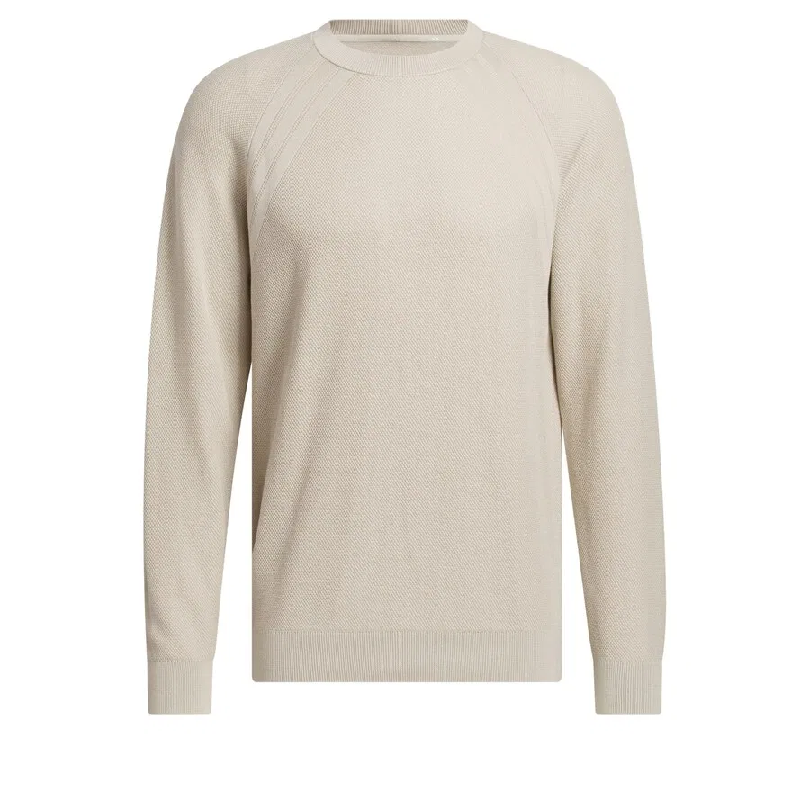 Толстовка ADIDAS PERFORMANCE 'ULTIMATE365 TOUR KNIT CREWNEC' бежевого цвета