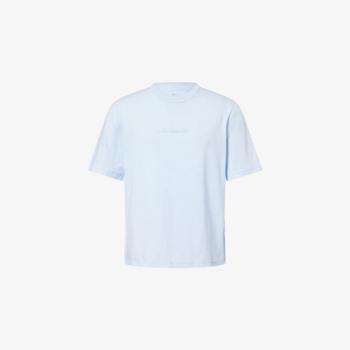 Тканая футболка Dri-fit с принтом логотипа и текста Nike, синий