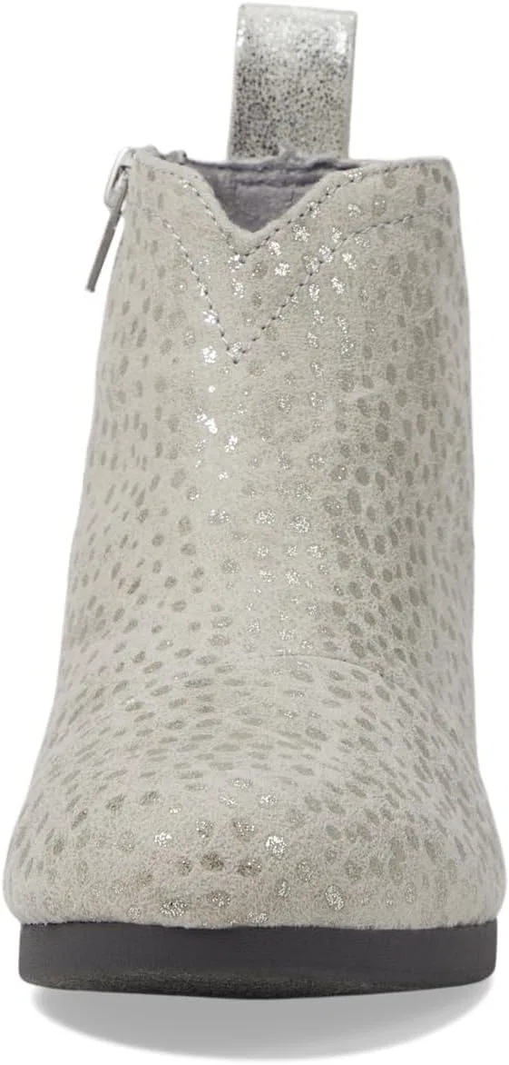 Детские ботинки для девочек Clare TOMS, Drizzle Grey Foil Dot Microfiber — фото 3