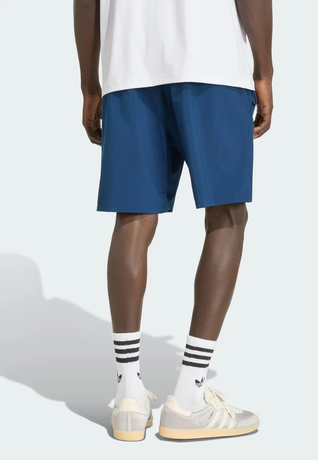 Шорты Adidas Originals Regular Pants Trefoil Essentials темно-синего цвета — фото 3