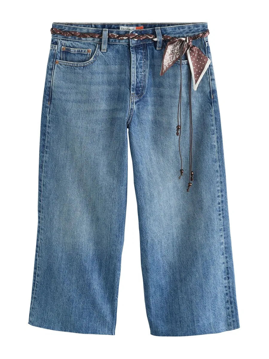 Джинсы Next Wide leg Jeans синего цвета