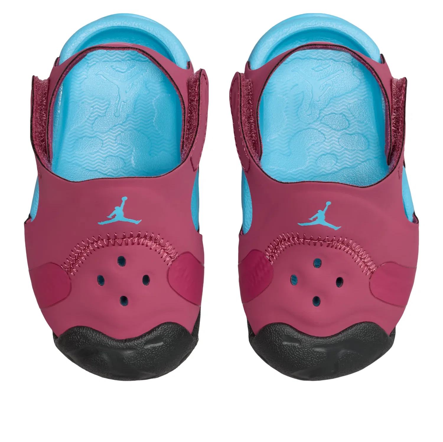 Детские сандалии с синтетическим верхом Air Jordan OTDR 'Sweet Beet Off-Noir' Jordan, Sweet Beet/Off-Noir/Desert Pink/Baltic Blue — фото 3
