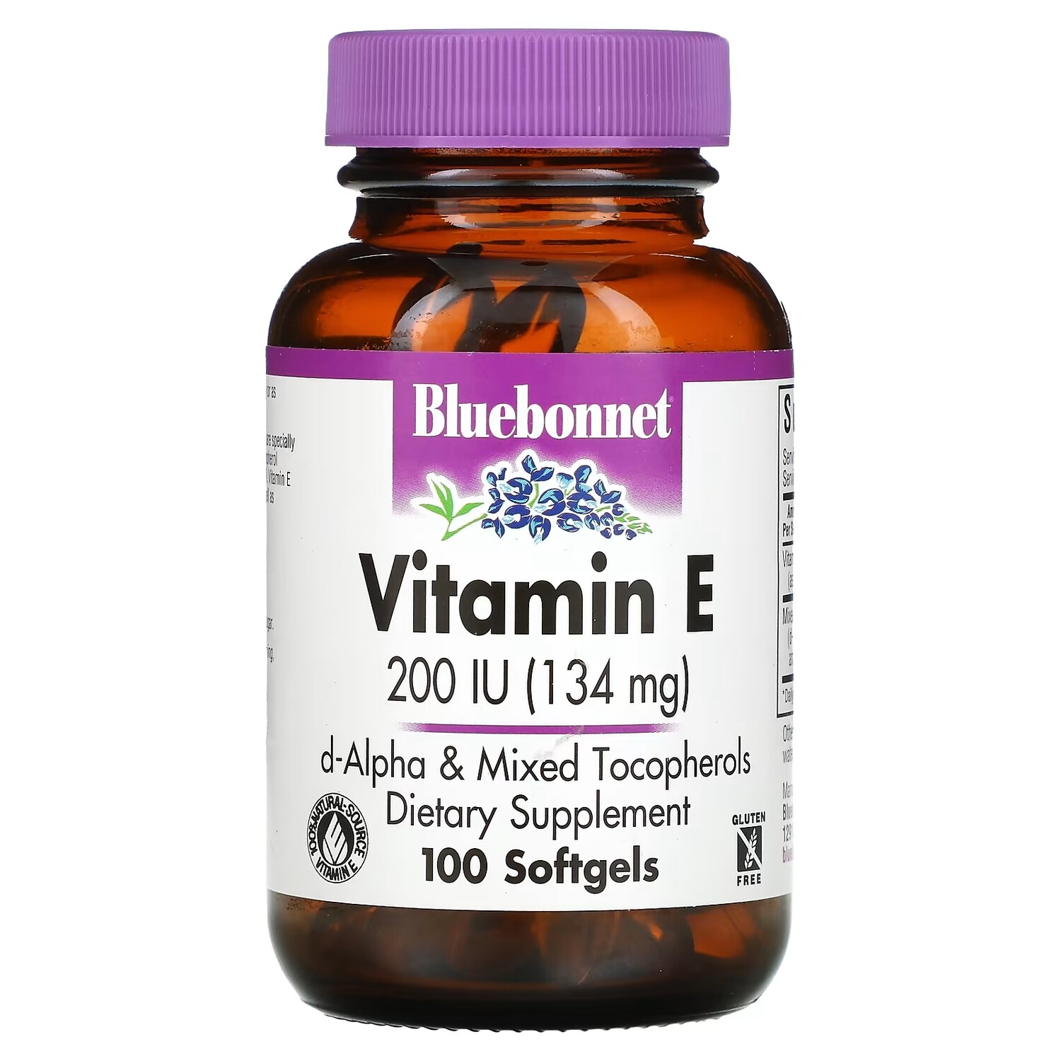 

Bluebonnet Nutrition Витамин E 200 МЕ, 100 гелевых капсул