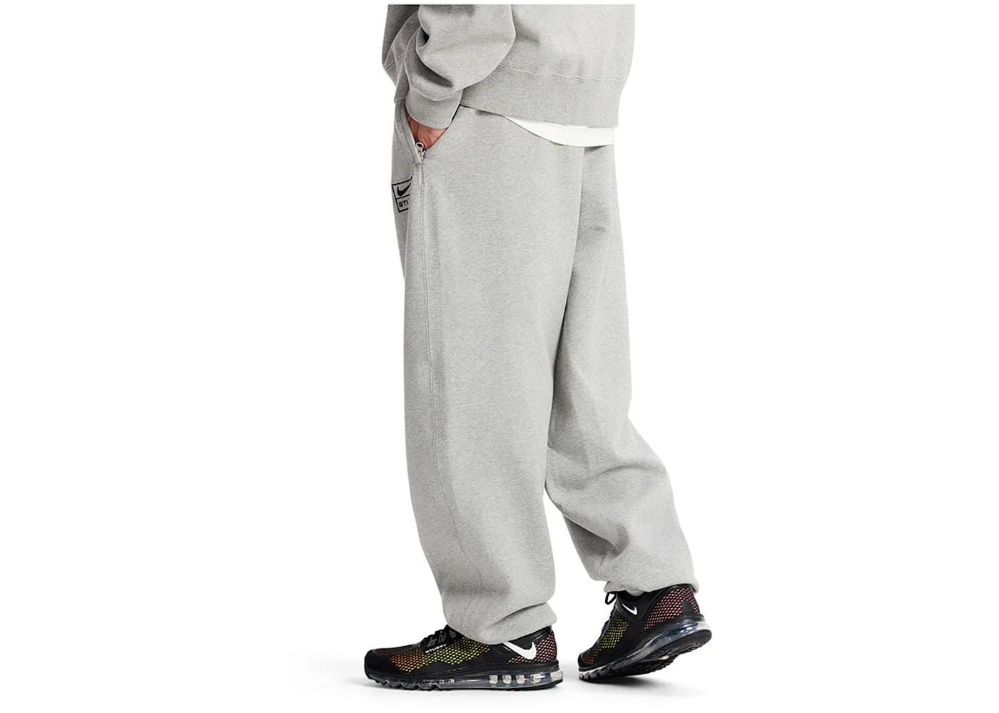 Мужские спортивные штаны из флиса Nike x Stussy, Grey (SS23) — фото 3