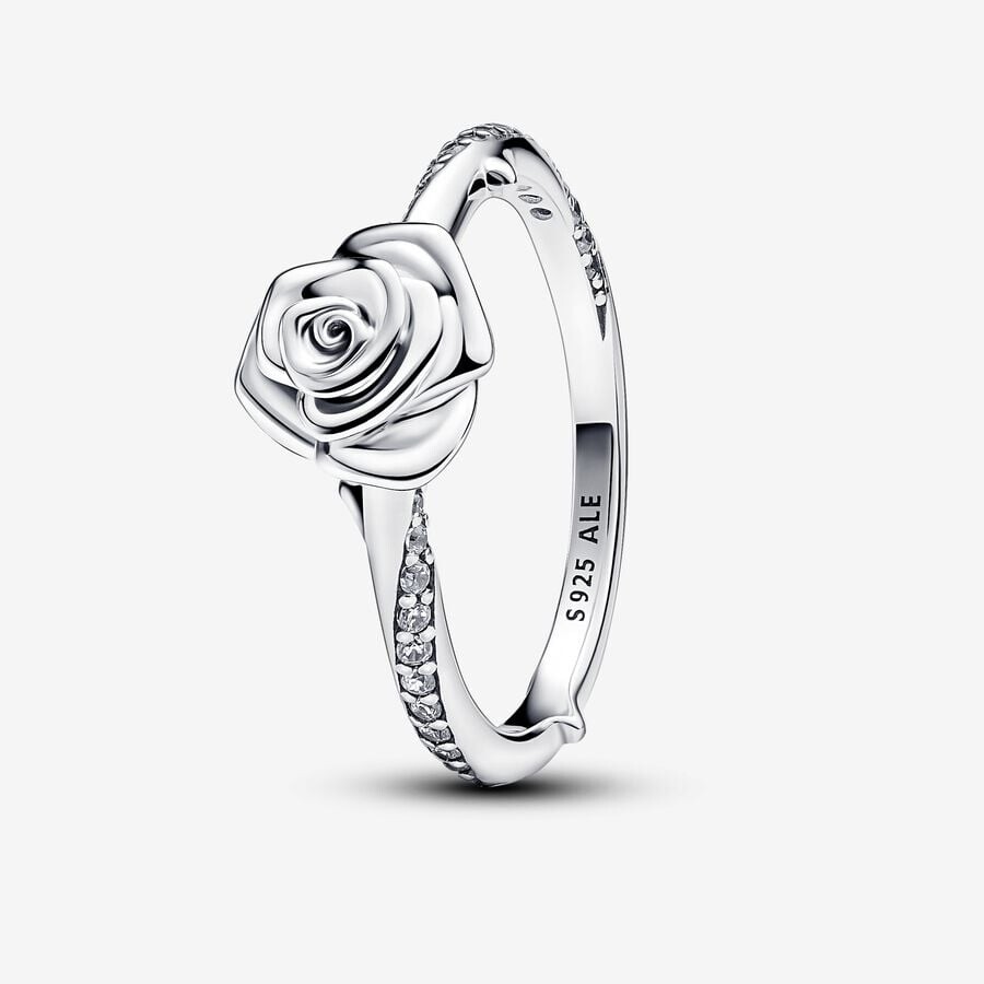 

Кольцо Pandora Moments Rose In Bloom, серебро
