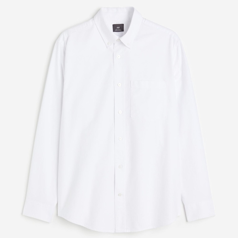 

Рубашка H&M Regular Fit Oxford, белый